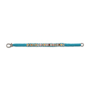 Sky Blue Mini Thread Diamond Bracelet with Multi-Coloured Tourmalines