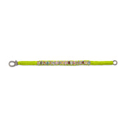 Neon Yellow Mini Thread Diamond Bracelet with Multi-Coloured Tourmalines