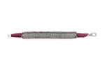 Vampire claret pavé diamond Stacker bracelet by Caravan of Stones — 4.76 carats of natural diamonds on deep burgundy cotton thread.