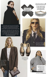 Saint Tropez natural diamond and blue topaz thread bracelet by Caravan of Stones on the Fashion & Beauty page of OX Magazine, October 2026