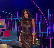 Lisa Snowdon wearing a layered stack of Caravan of Stones natural diamond bracelets