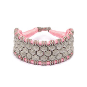 Santa Margherita - Baby Pink Thread Pavé Diamond Bracelet