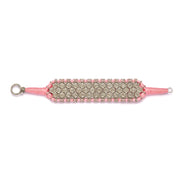 Santa Margherita - Baby Pink Thread Pavé Diamond Bracelet