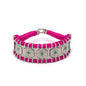 Pink Thread Pavé Diamond and Emerald Bracelet -Sold Out - Pre-order now