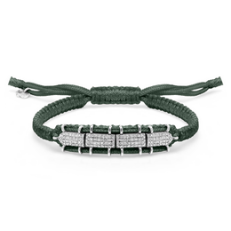 Caravan of Stones Deep Petrol Teal Row Bracelet