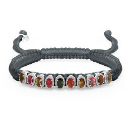 Dark Olive Gunmetal Mini Lisse Bracelet