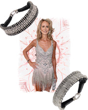 Lady Victoria Hervey wearing a bespoke diamond bracelet by Caravan of Stones. As Seen on the Red Carpet 2025