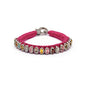 Pink Mini Thread Diamond Bracelet with Multi-Coloured Tourmalines