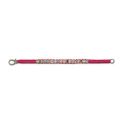 Pink Mini Thread Diamond Bracelet with Multi-Coloured Tourmalines
