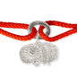 Como - Diamond Charm - Orange Kumihimo Silk