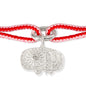 Alassio - Diamond Charm- Vibrant Pink & Red Kumihimo Silk