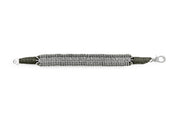 Dark olive gunmetal pavé diamond Stacker bracelet by Caravan of Stones — 4.76 carats of natural diamonds on earthy olive cotton thread.