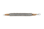 Caravan of Stones saddle camel pavé diamond stacker bracelet laid flat showing clasp and thread detail
