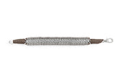 Espresso Luxe diamond stacker bracelet laid flat
