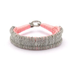 Formentera baby pink thread pavé diamond bracelet by Caravan of Stones
