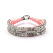 Formentera baby pink thread pavé diamond bracelet by Caravan of Stones