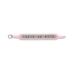 Gili Blush Pink Thread Diamond and Multi-Coloured Tourmaline Bracelet shown flat on white
