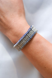 Kibo royal blue diamond stacker bracelet by Caravan of Stones