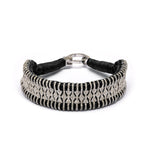 Paris black thread pavé diamond bracelet by Caravan of Stones