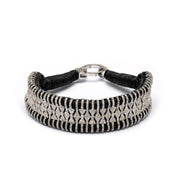 Paris black thread pavé diamond bracelet by Caravan of Stones
