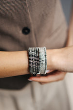 Paris and Ibiza black thread pavé diamond bracelets by Caravan of Stones