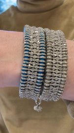 Cashmere Earth and Kibo natural pavé diamond stacker bracelets video — Caravan of Stones