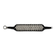 St. Moritz black thread pavé diamond bracelet by Caravan of Stones, side view