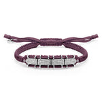 Row Vampire Claret diamond bracelet with sliding lock by Caravan of Stones